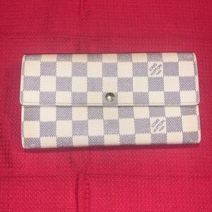Authentic Louis Vuitton Damier Azur Long Wallet